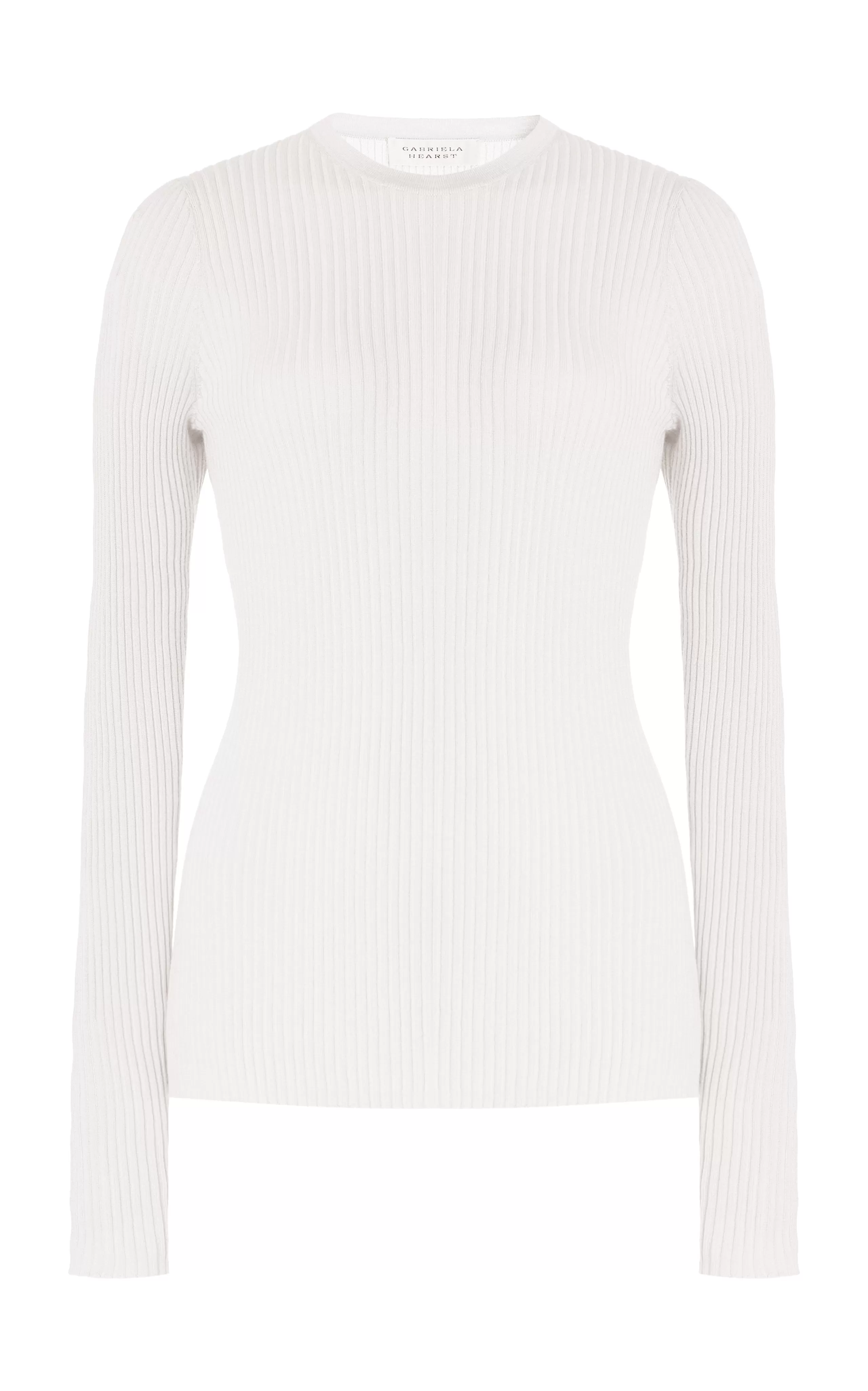 Browning Knit Sweater in Ivory Cashmere Silk