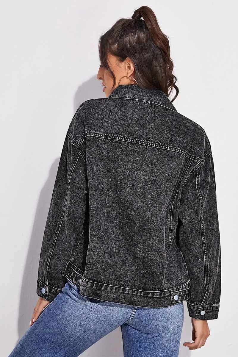 BUTTON CLOSUER DENIM JACKET