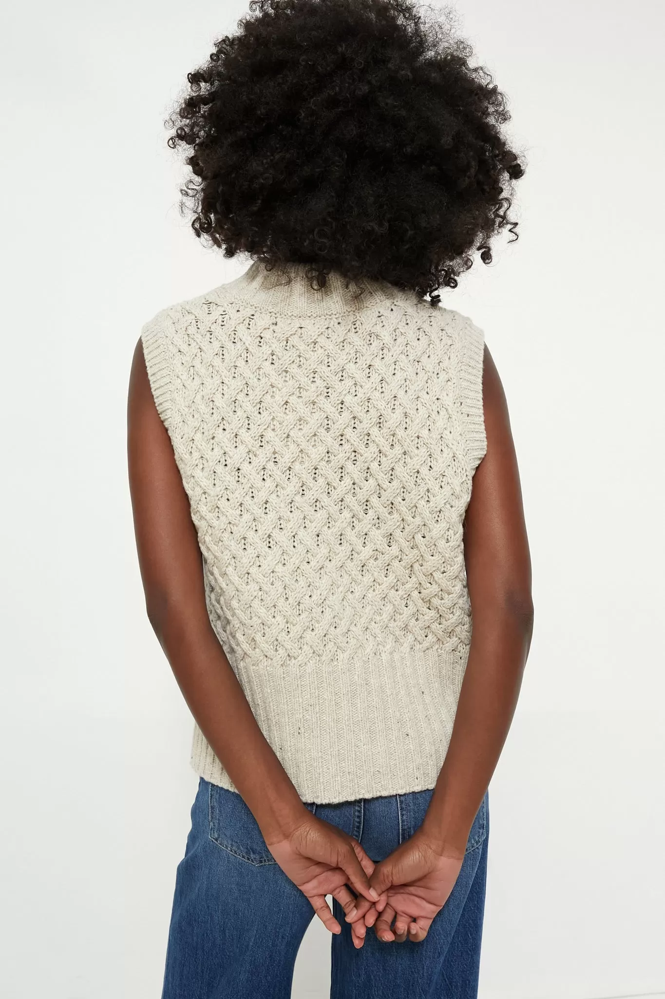 Chalk Stone Ballybricken Trellis Cropped Vest