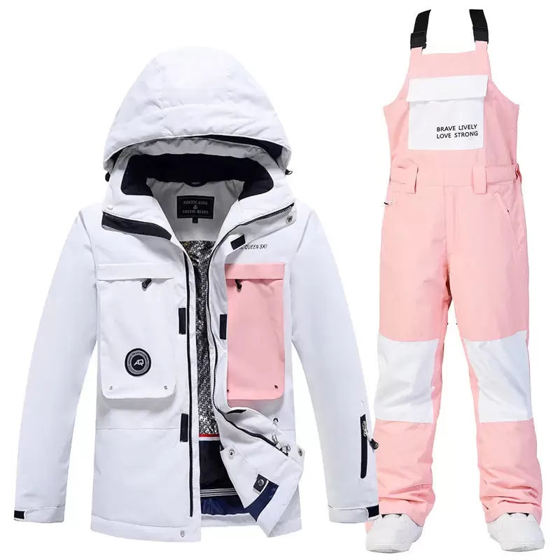 Female Outdoor Ski & Snowboard Jacket & Overalls