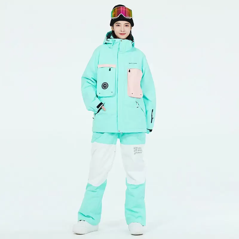 Female Outdoor Ski & Snowboard Jacket & Overalls