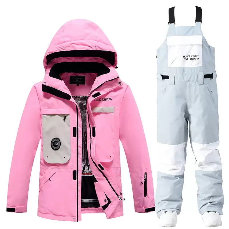 Female Outdoor Ski & Snowboard Jacket & Overalls