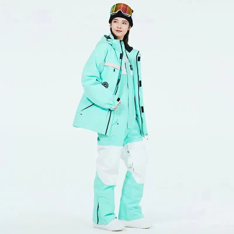 Female Outdoor Ski & Snowboard Jacket & Overalls