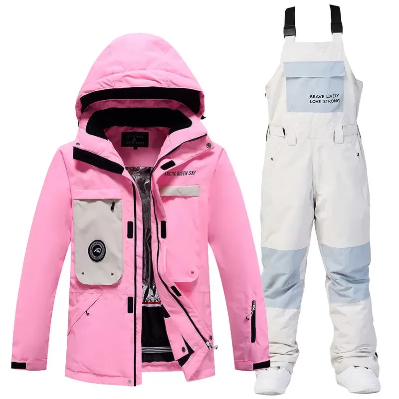 Female Outdoor Ski & Snowboard Jacket & Overalls