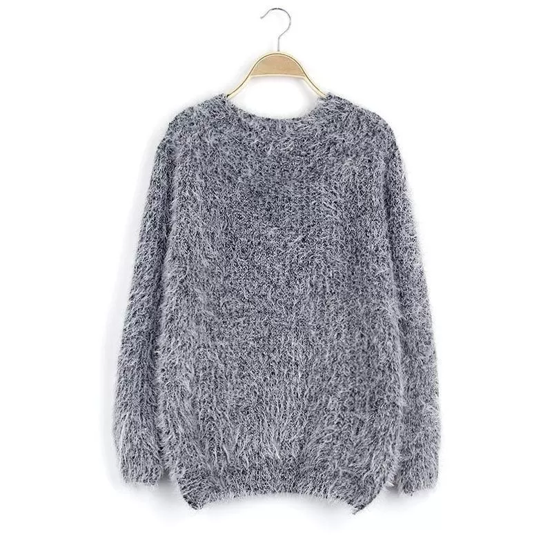 FUZZY PULLOVER SWEATER