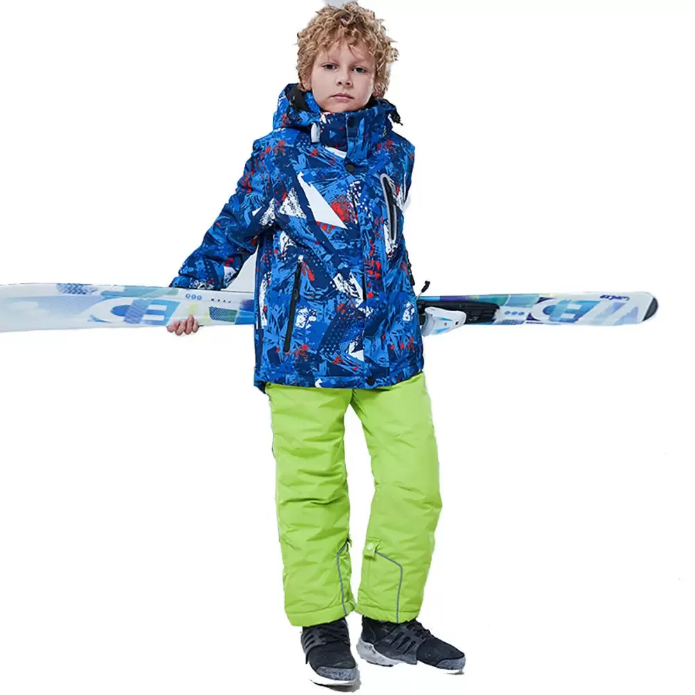 HOTIAN Kids Windproof Waterproof Ski Jacket