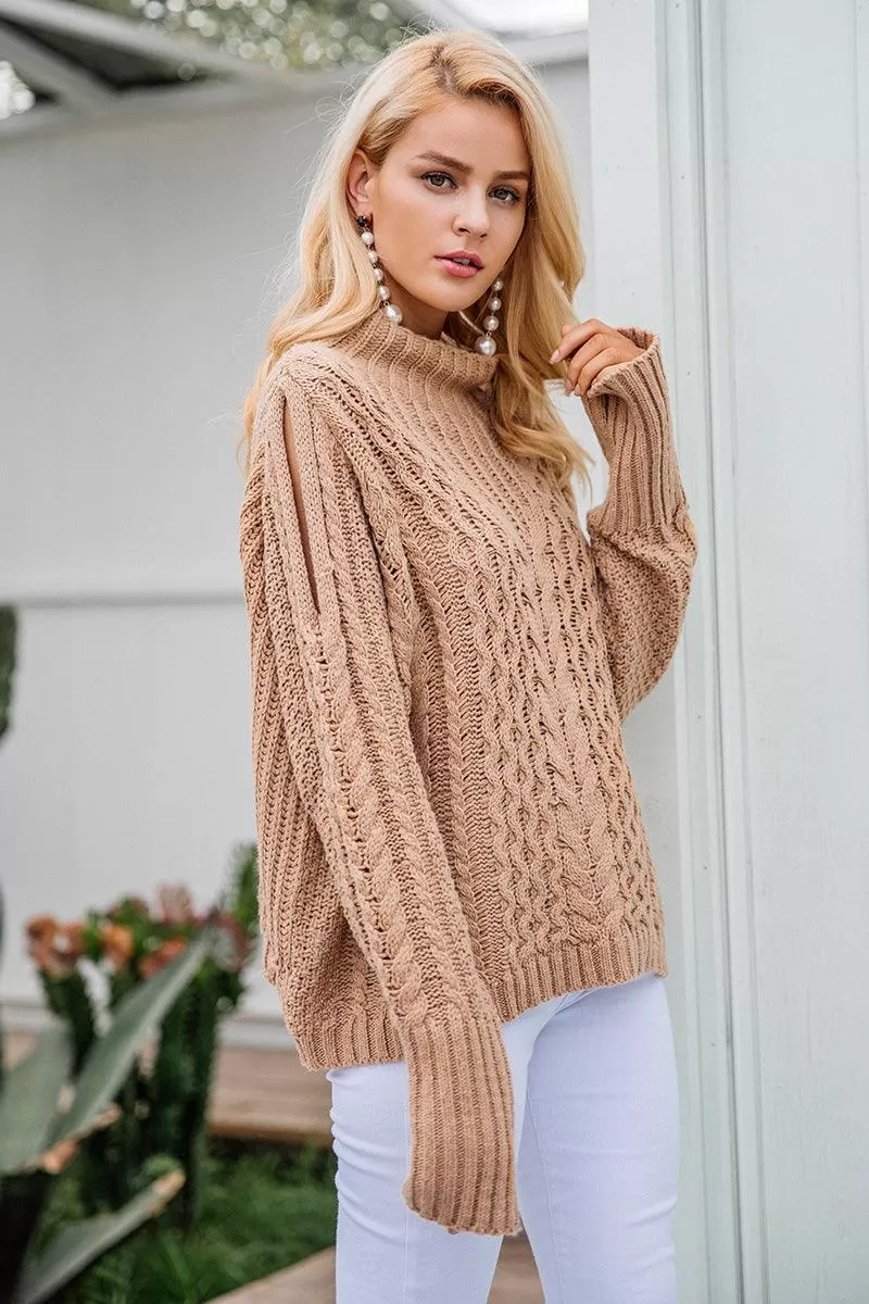 KALEY CABLE-KNIT