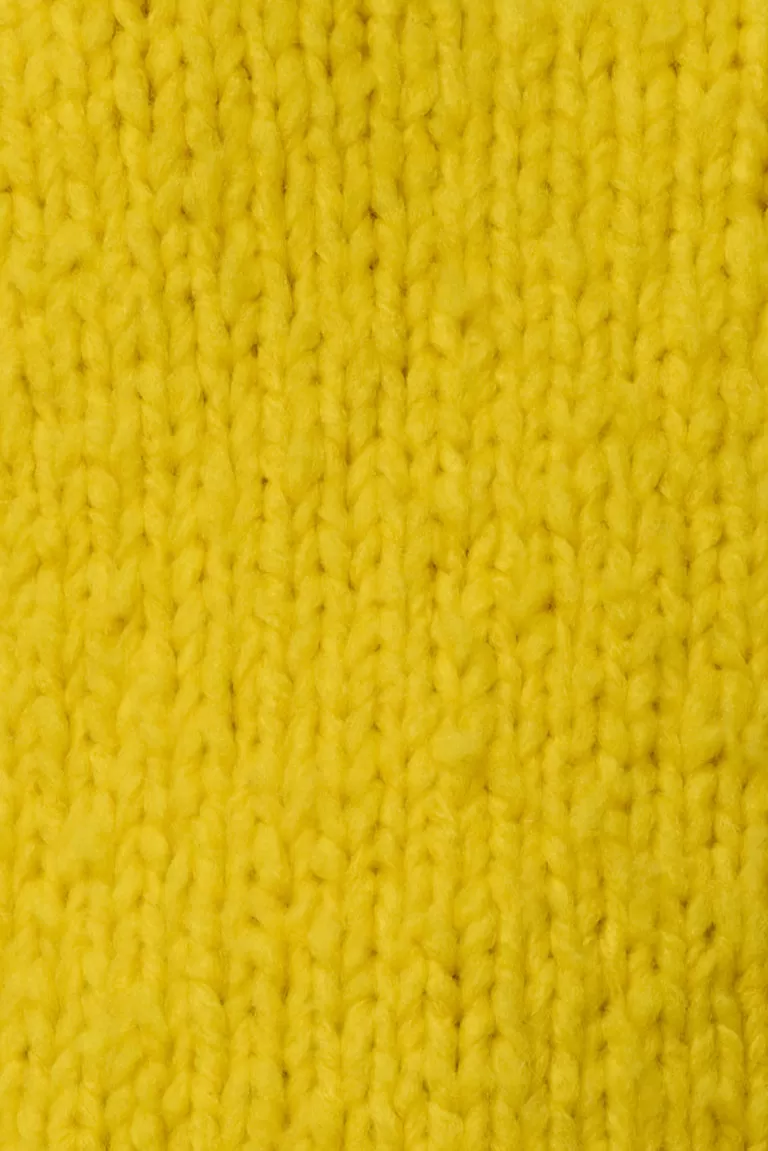 Lawrence Knit Sweater in Cadmium Yellow Welfat Cashmere