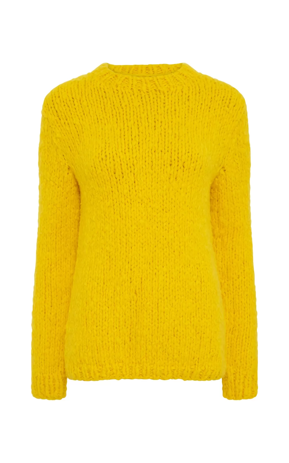 Lawrence Knit Sweater in Cadmium Yellow Welfat Cashmere