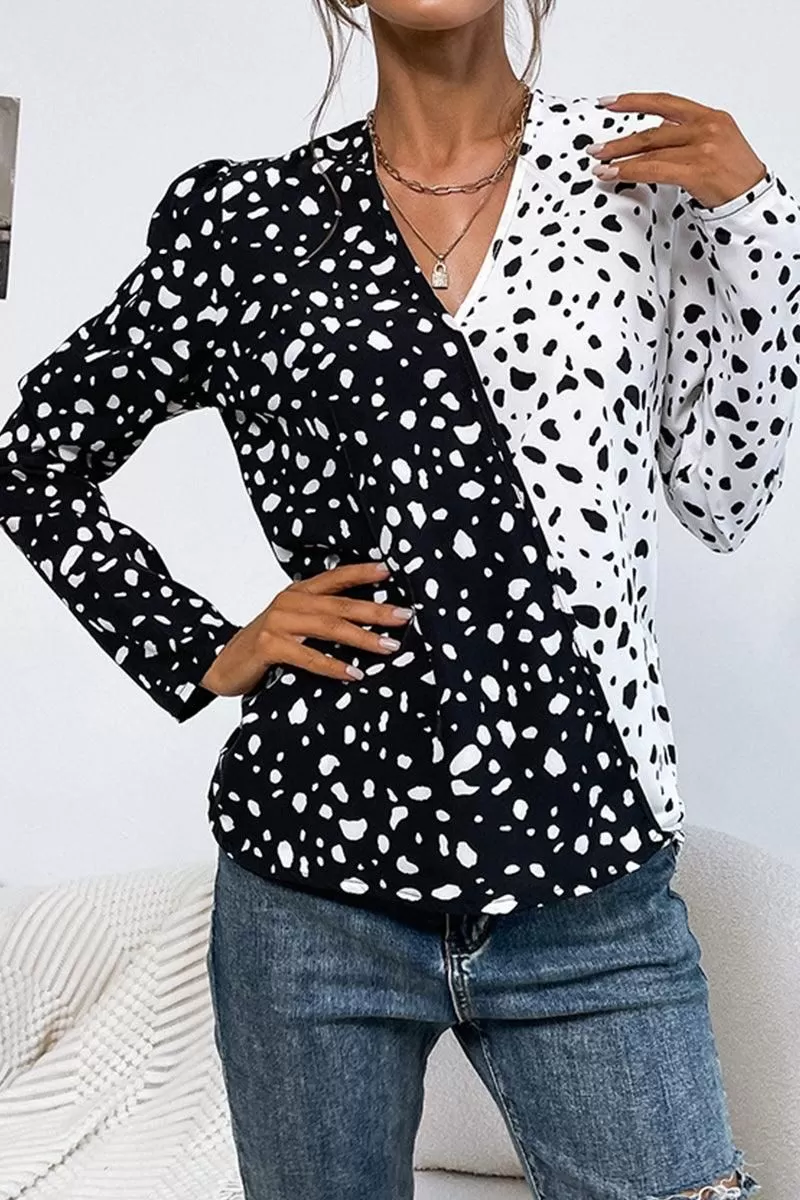 LOOSE LONG SLEEVE BLOUSE