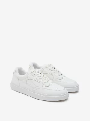 LUNA BLU White Perforated Design Sneakers