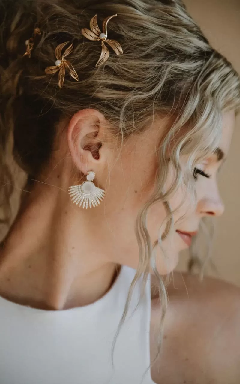 Luna   Stone - Cyprus Earrings