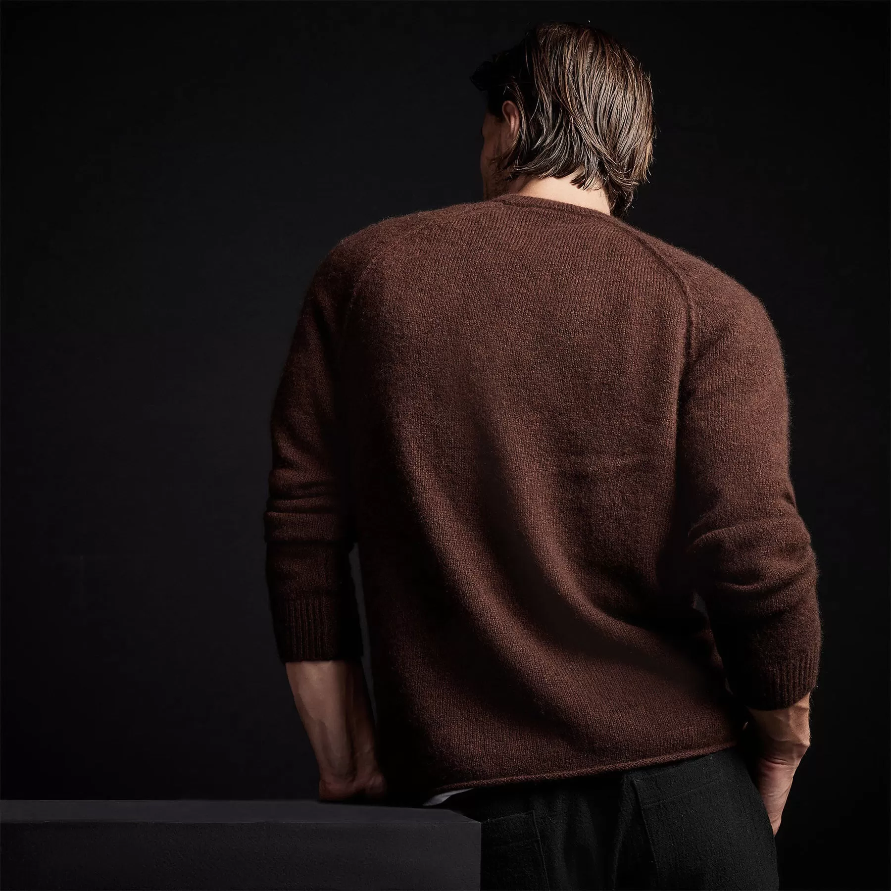 Mid Gauge Cashmere Sweatshirt - Americano