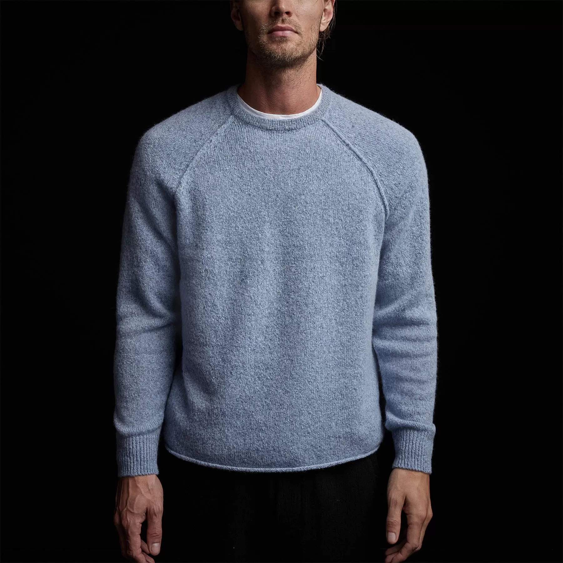 Mid Gauge Cashmere Sweatshirt - Atlantic