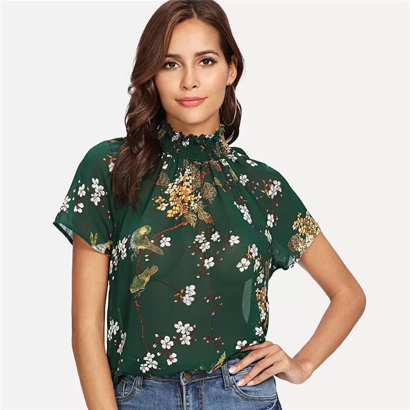 MOCK FLORAL BOUQUET TOP