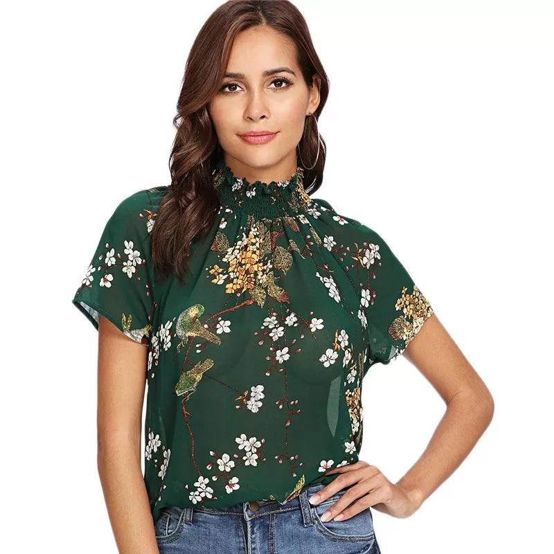 MOCK FLORAL BOUQUET TOP