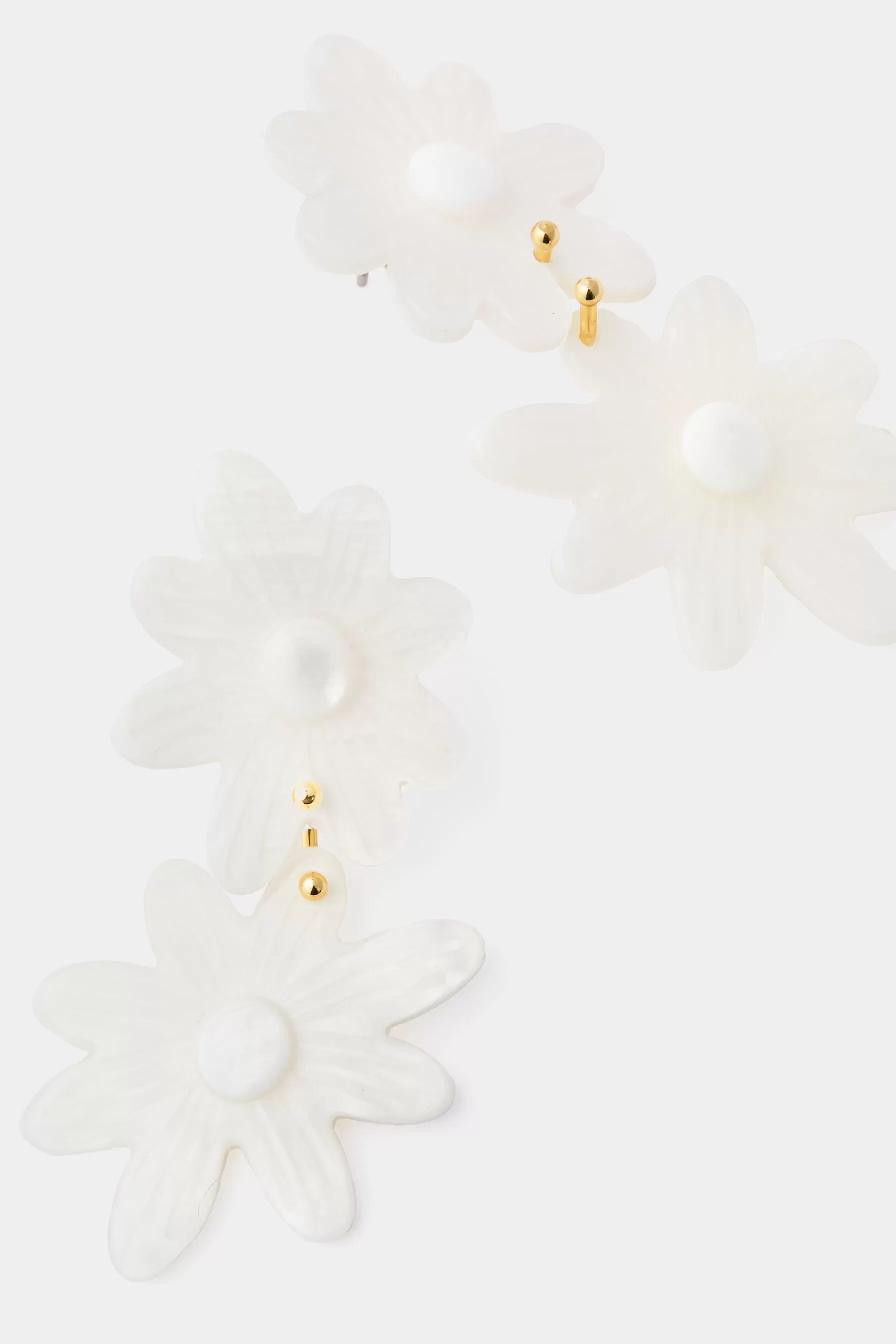 Mother of Pearl Daisy Earrings