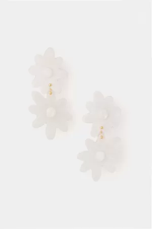 Mother of Pearl Daisy Earrings