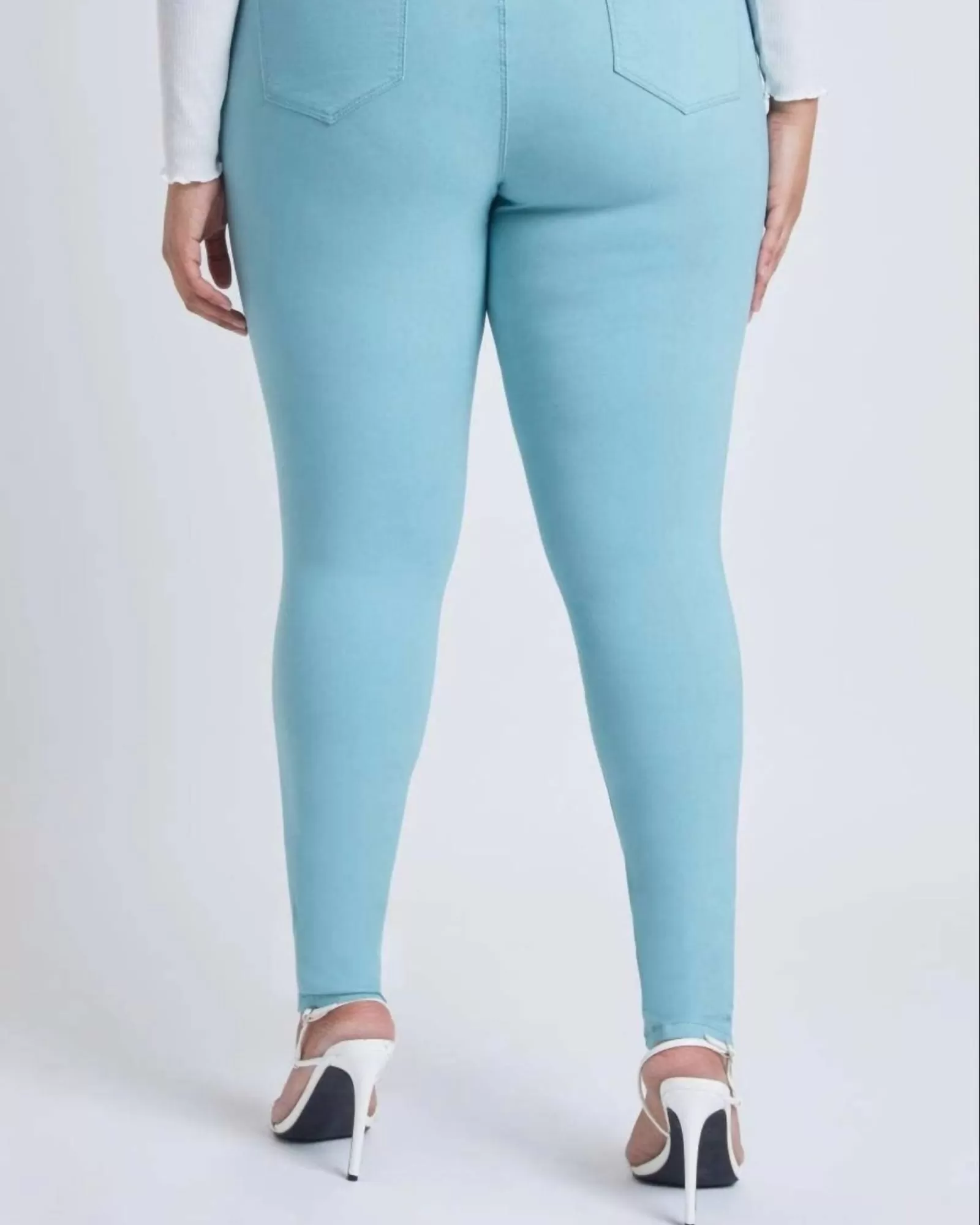 Plus Size Hyper Stretch Skinny Jean in Sky Blue | Sky Blue