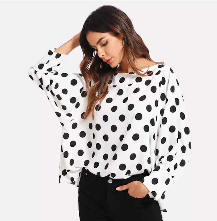 POLKA DOT PARTY TIME BLOUSE