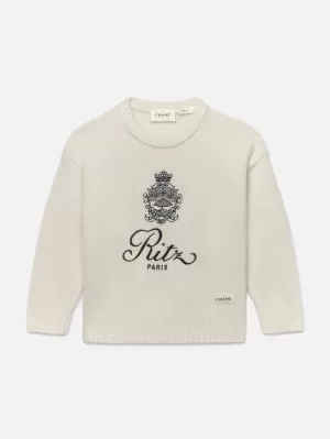 Ritz Kids' Cashmere Sweater -- Off White