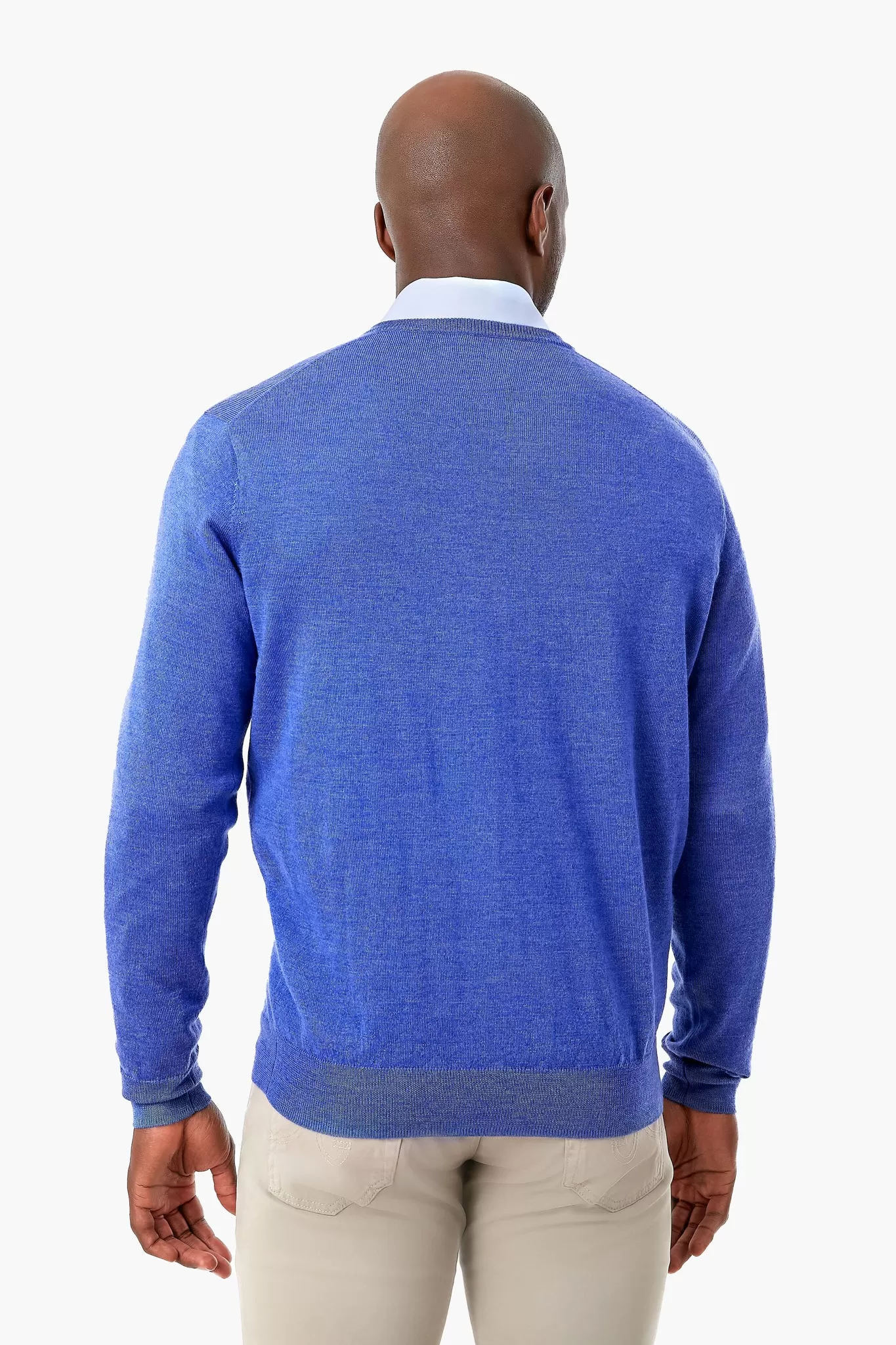 Royal Blue Autumn Crest V Neck