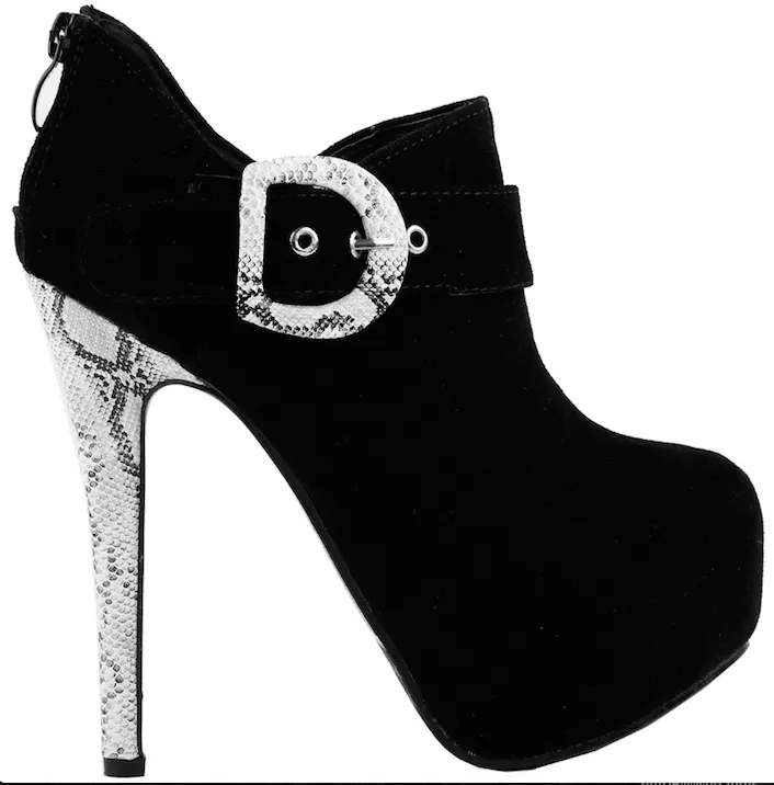 STEP UP SNAKESKIN BOOTIE