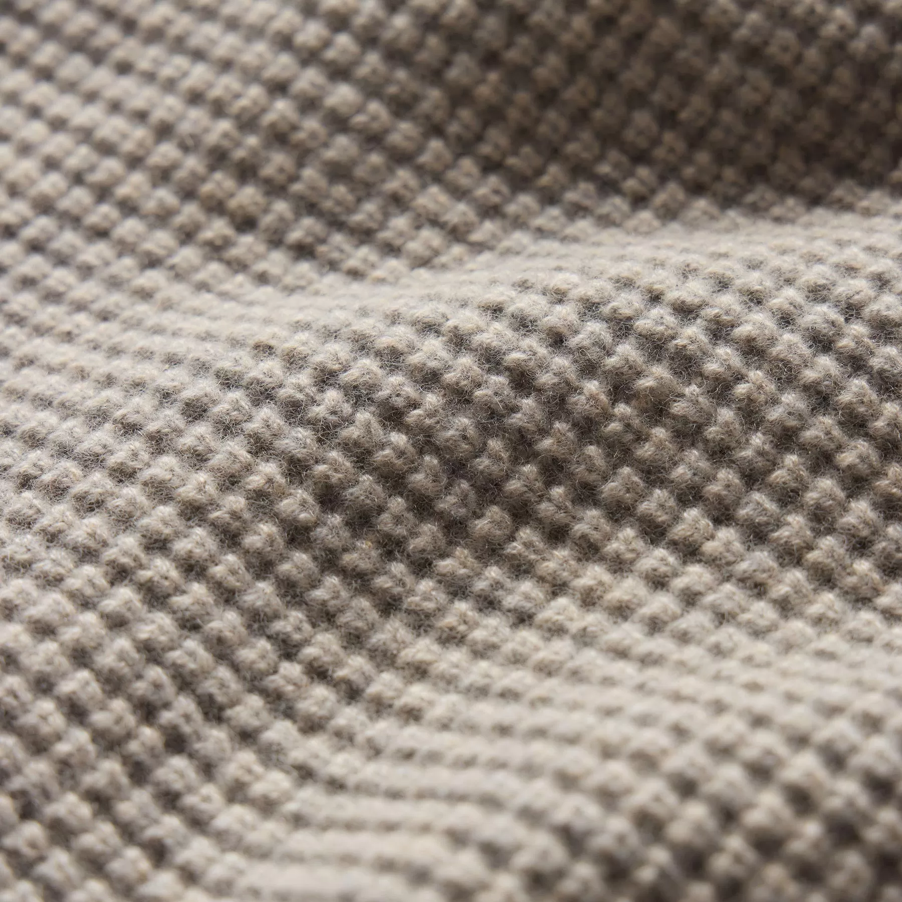 Waffle Knit Sweater - Overcast