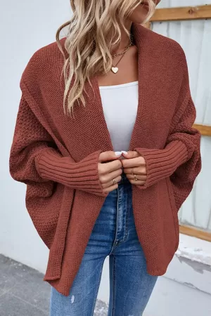 WOMENS OPEN FRONT SHAWL CARDIGAN