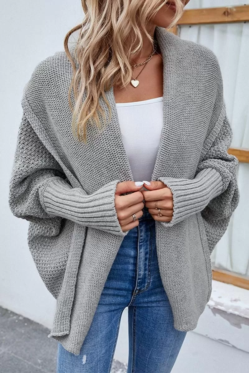 WOMENS OPEN FRONT SHAWL CARDIGAN